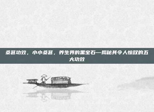 桑葚功效,小小桑葚,养生界的黑宝石—揭秘其令人惊叹的五大功效