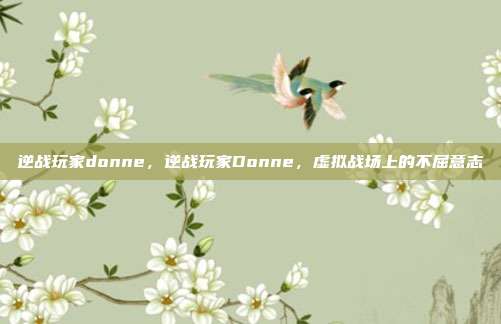 逆战玩家donne,逆战玩家Donne,虚拟战场上的不屈意志