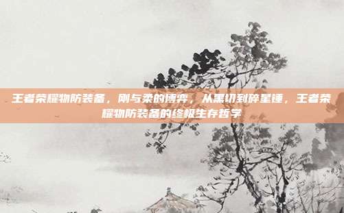 王者荣耀物防装备,刚与柔的博弈,从黑切到碎星锤,王者荣耀物防装备的终极生存哲学