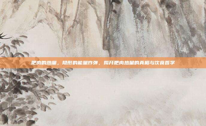 肥肉的热量,隐形的能量炸弹,揭开肥肉热量的真相与饮食哲学