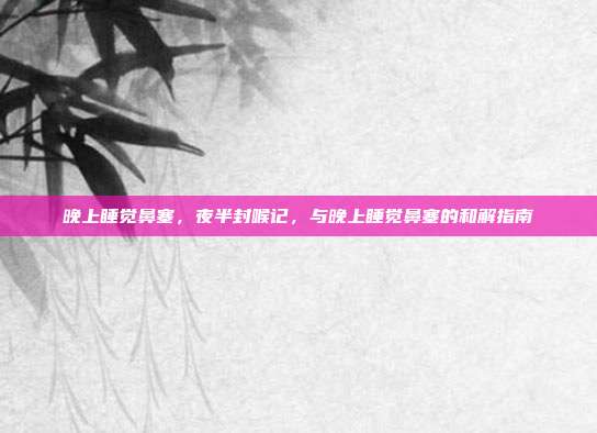 晚上睡觉鼻塞,夜半封喉记,与晚上睡觉鼻塞的和解指南