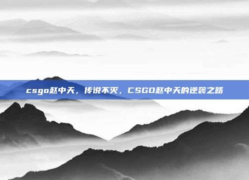 csgo赵中天,传说不灭,CSGO赵中天的逆袭之路