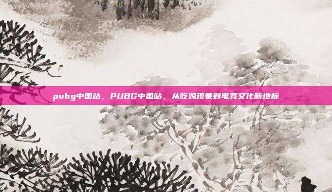 pubg中国站,PUBG中国站,从吃鸡现象到电竞文化新地标