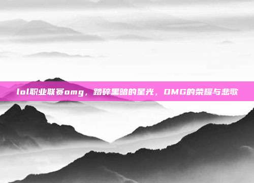 lol职业联赛omg,踏碎黑暗的星光,OMG的荣耀与悲歌