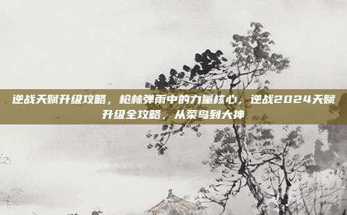 逆战天赋升级攻略,枪林弹雨中的力量核心,逆战2024天赋升级全攻略,从菜鸟到大神