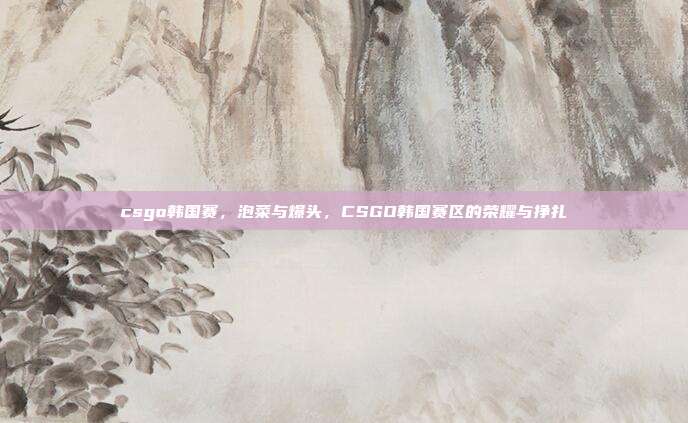 csgo韩国赛,泡菜与爆头,CSGO韩国赛区的荣耀与挣扎
