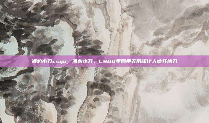 海豹小刀csgo,海豹小刀,CSGO里那把无用却让人疯狂的刀