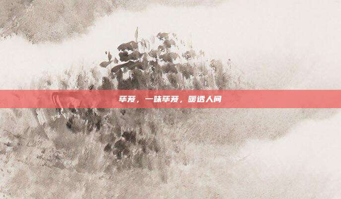 荜茇,一味荜茇,暖透人间