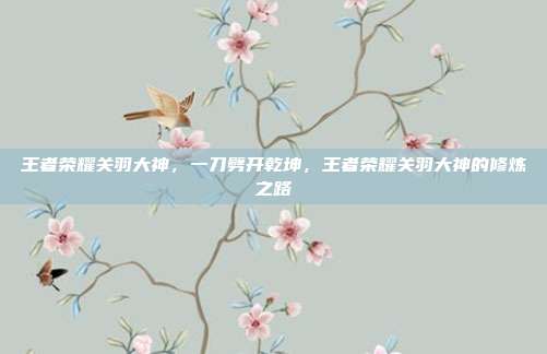 王者荣耀关羽大神,一刀劈开乾坤,王者荣耀关羽大神的修炼之路