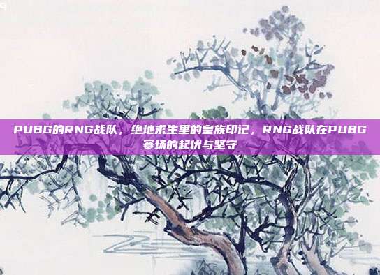 PUBG的RNG战队,绝地求生里的皇族印记,RNG战队在PUBG赛场的起伏与坚守