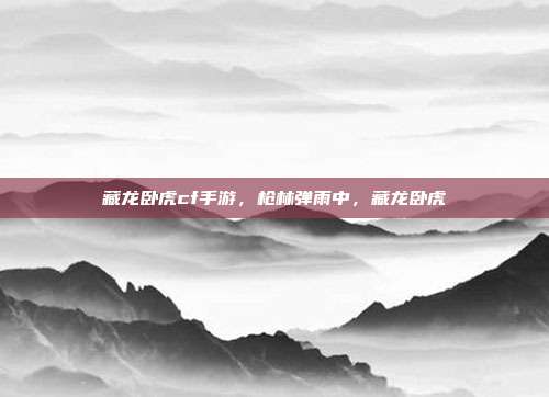 藏龙卧虎cf手游,枪林弹雨中,藏龙卧虎