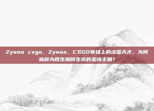 Zywoo csgo,Zywoo,CSGO赛场上的法国天才,为何被称为既生瑜何生亮的悲情主角?