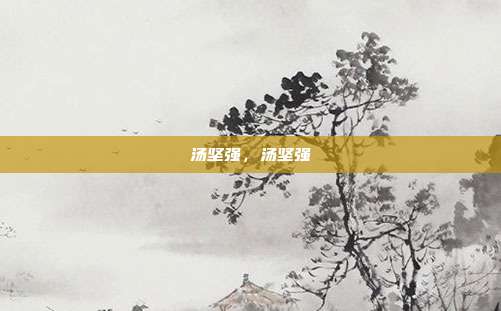 汤坚强,汤坚强
