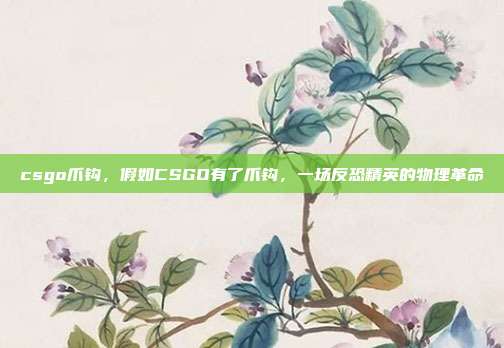 csgo爪钩,假如CSGO有了爪钩,一场反恐精英的物理革命