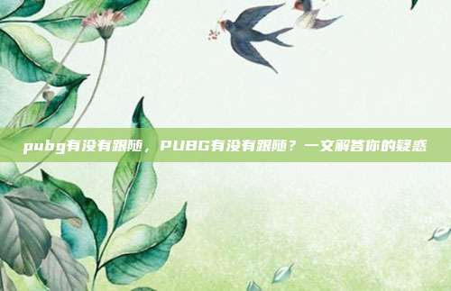 pubg有没有跟随,PUBG有没有跟随?一文解答你的疑惑