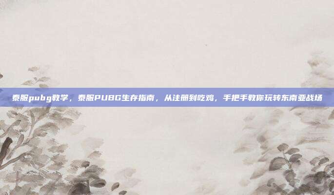 泰服pubg教学，泰服PUBG生存指南，从注册到吃鸡，手把手教你玩转东南亚战场