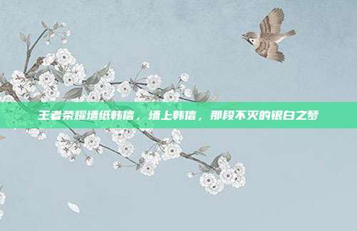 王者荣耀墙纸韩信,墙上韩信,那段不灭的银白之梦
