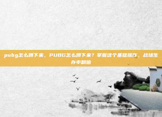 pubg怎么蹲下来,PUBG怎么蹲下来?掌握这个基础操作,战场生存率翻倍