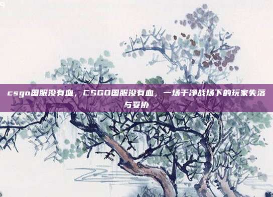 csgo国服没有血,CSGO国服没有血,一场干净战场下的玩家失落与妥协