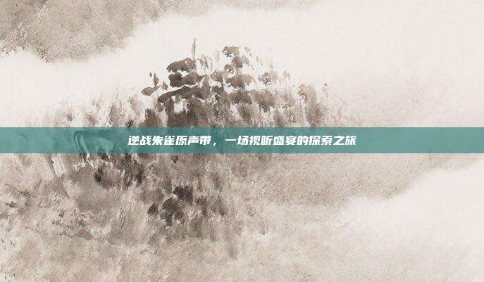 逆战朱雀原声带,一场视听盛宴的探索之旅