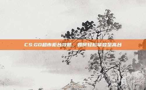 CS:GO超市柜台攻略,如何轻松攀登至高台