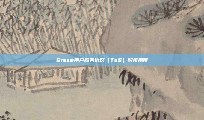 Steam用户服务协议(ToS)解析指南