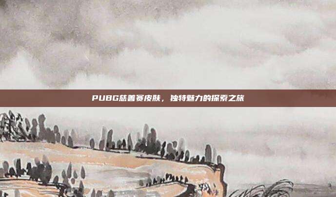 PUBG慈善赛皮肤,独特魅力的探索之旅