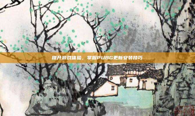 提升游戏体验,掌握PUBG更新安装技巧