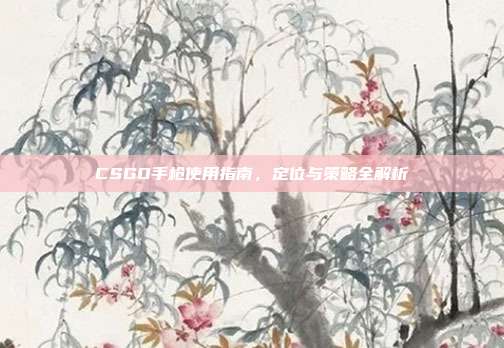 CSGO手枪使用指南,定位与策略全解析