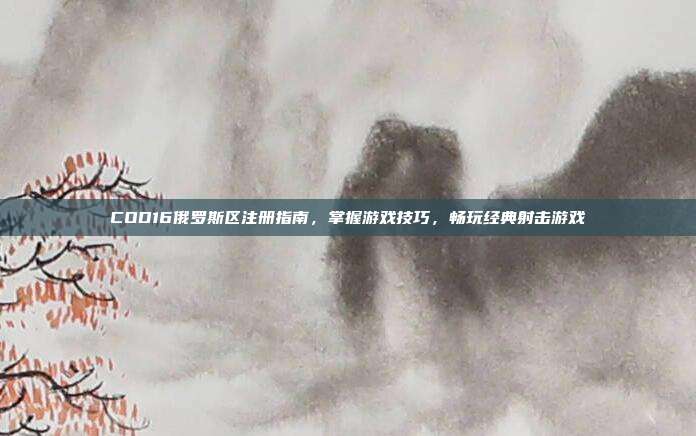 COD16俄罗斯区注册指南,掌握游戏技巧,畅玩经典射击游戏