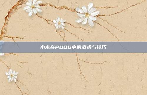 小木在PUBG中的战术与技巧