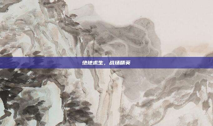 绝地求生,战场精英