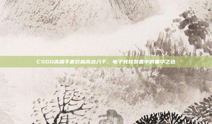 CSGO高端手套价格高达八千,电子竞技装备中的奢华之选