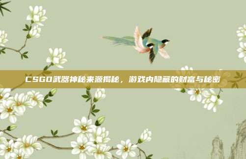 CSGO武器神秘来源揭秘,游戏内隐藏的财富与秘密