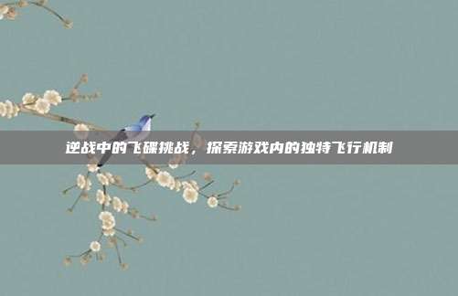 逆战中的飞碟挑战,探索游戏内的独特飞行机制