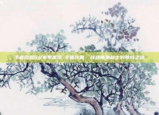 王者荣耀S8赛季夏侯惇全面攻略,战场铁血战士的养成之道