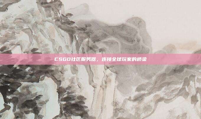 CSGO社区服务器,连接全球玩家的桥梁