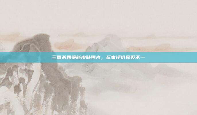 三国杀甄姬新皮肤曝光,玩家评价褒贬不一