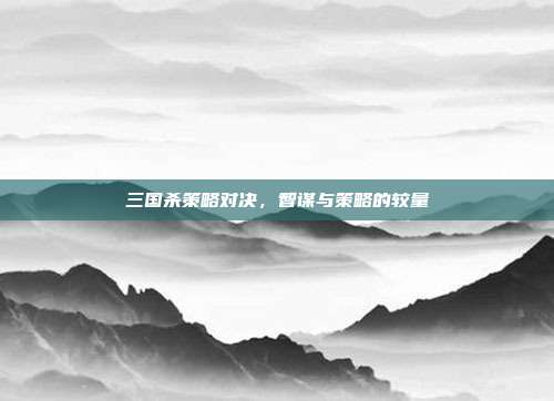 三国杀策略对决,智谋与策略的较量