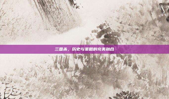 三国杀,历史与策略的完美融合