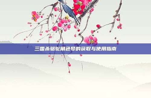 三国杀骆驼角色号的获取与使用指南