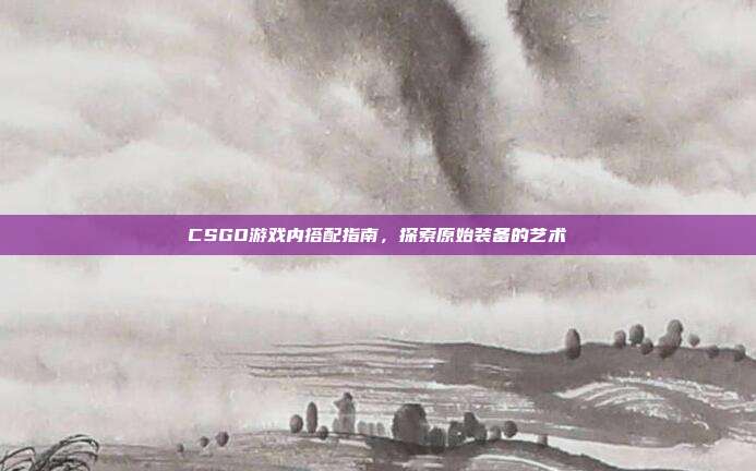 CSGO游戏内搭配指南,探索原始装备的艺术