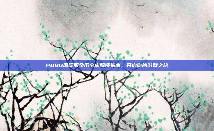PUBG国际服金币宝库解锁指南,开启你的游戏之旅