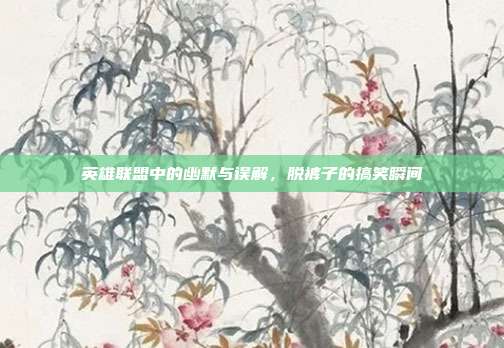 英雄联盟中的幽默与误解,脱裤子的搞笑瞬间