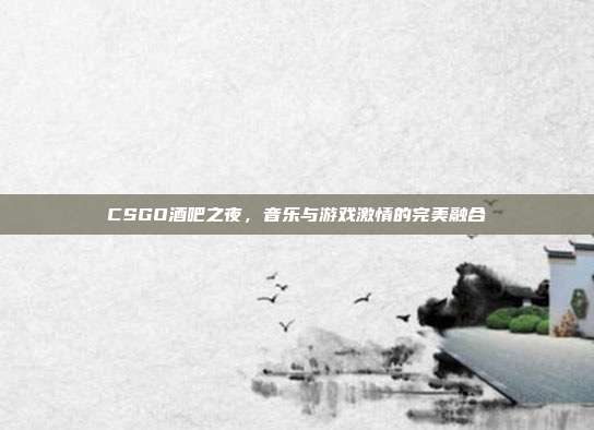 CSGO酒吧之夜,音乐与游戏激情的完美融合