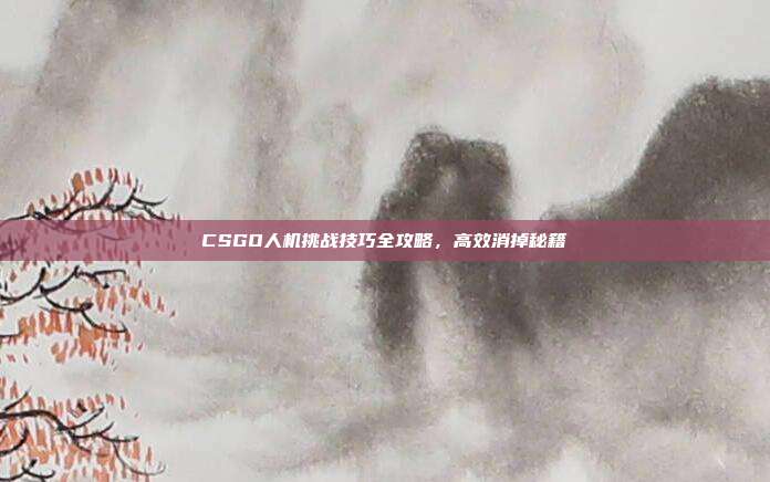 CSGO人机挑战技巧全攻略,高效消掉秘籍