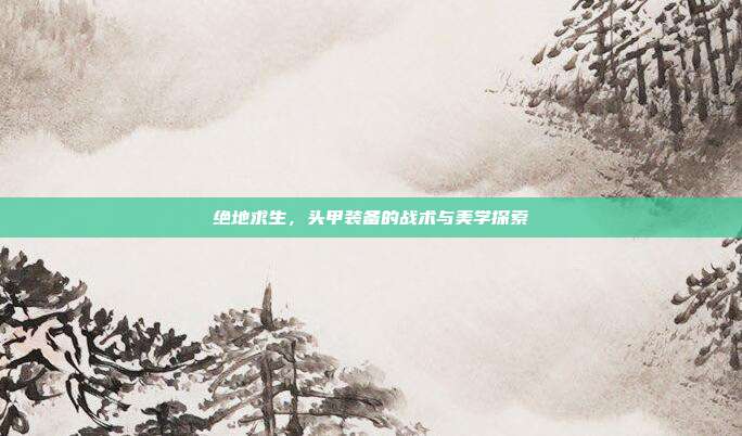 绝地求生,头甲装备的战术与美学探索