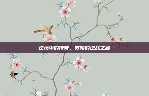 逆境中的传奇,苏陌的逆战之路