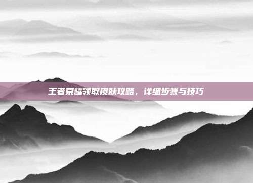 王者荣耀领取皮肤攻略,详细步骤与技巧