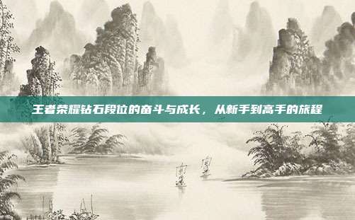 王者荣耀钻石段位的奋斗与成长,从新手到高手的旅程